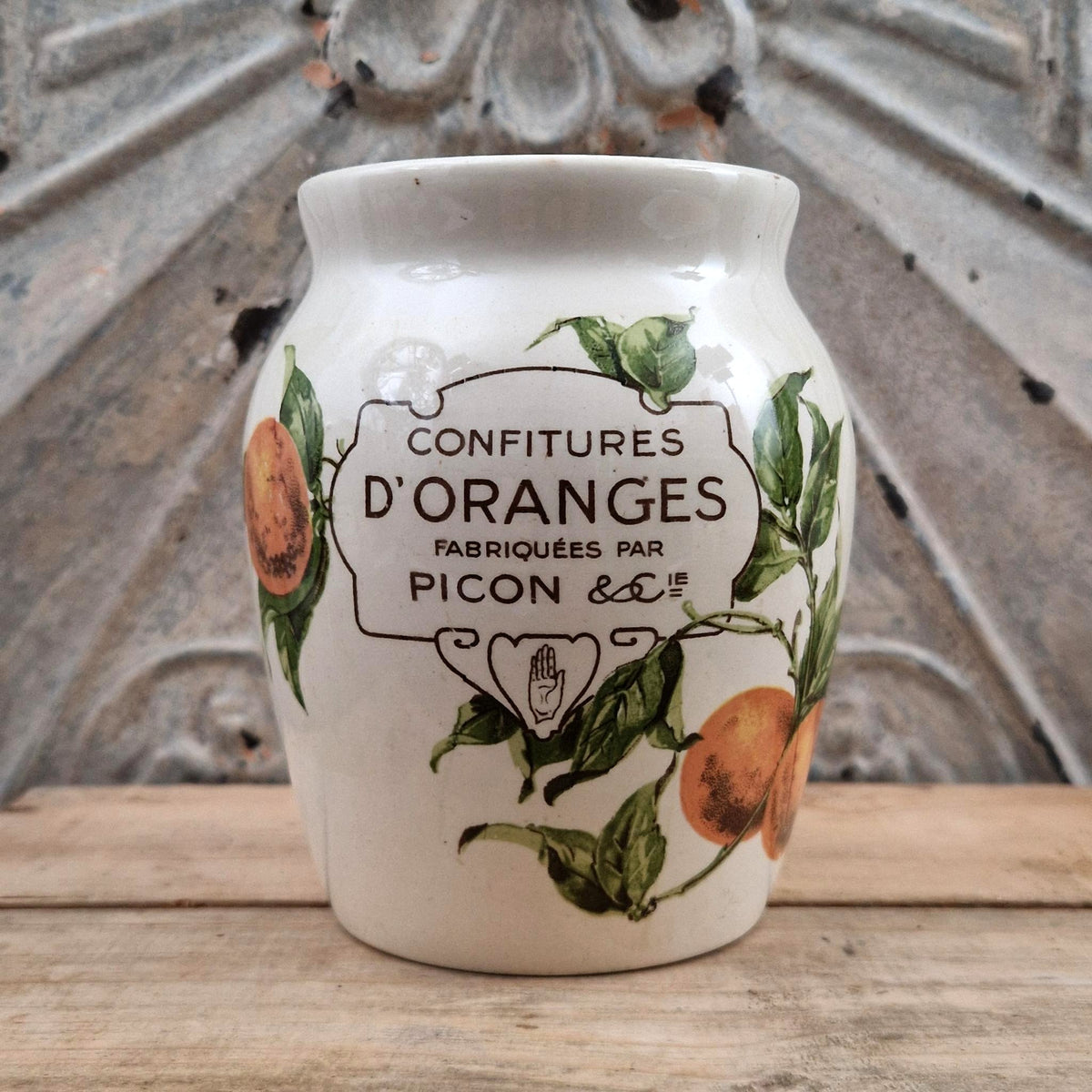Vintage "Picon - Orange Jams" Jar - XL Size