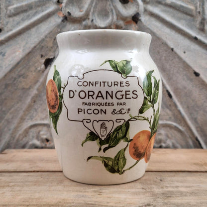 Vintage "Picon - Orange Jams" Jar - XL Size