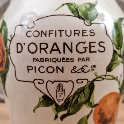 Vintage "Picon - Orange Jams" Jar - XL Size