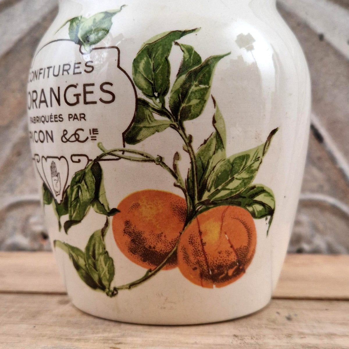 Vintage "Picon - Orange Jams" Jar - XL Size