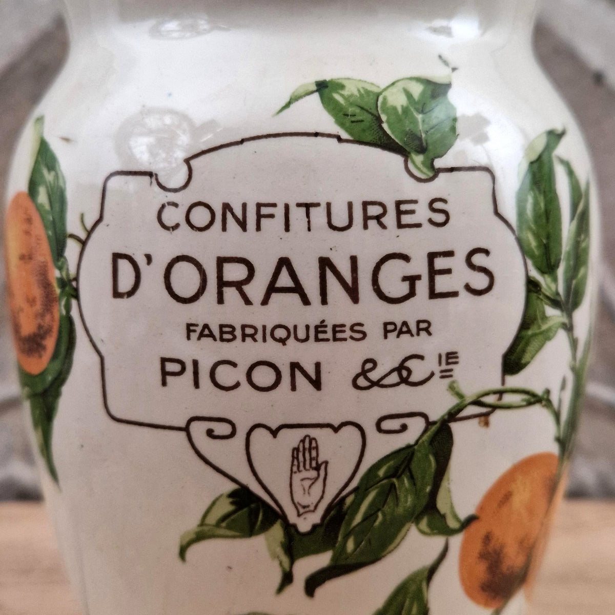 Old PICON "Orange Jams" jar - XL size