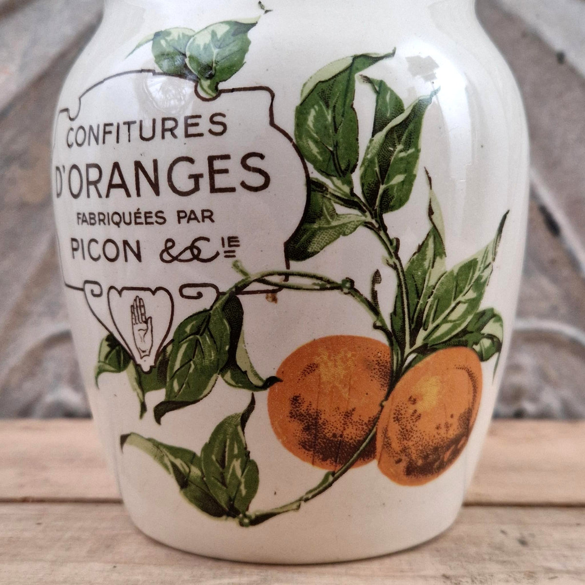 Old PICON "Orange Jams" jar - XL size