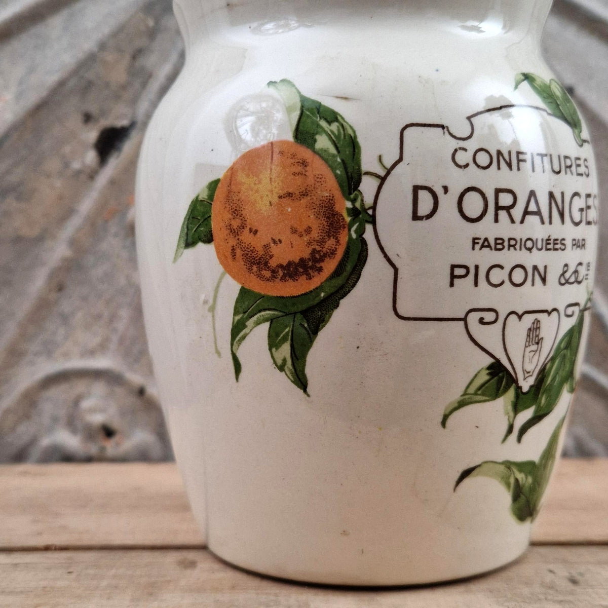 Old PICON "Orange Jams" jar - XL size