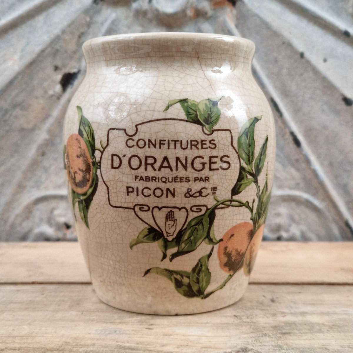 Advertising jar "Picon - Orange Jams" - size L