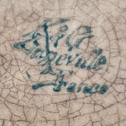 Old jam pot with gooseberry decoration
