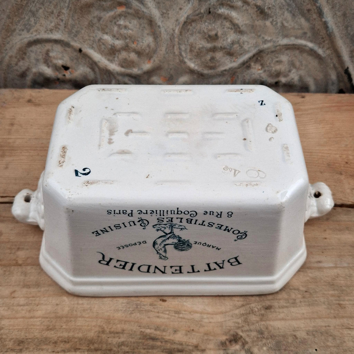 Vintage "Battendier" advertising terrine - Paris