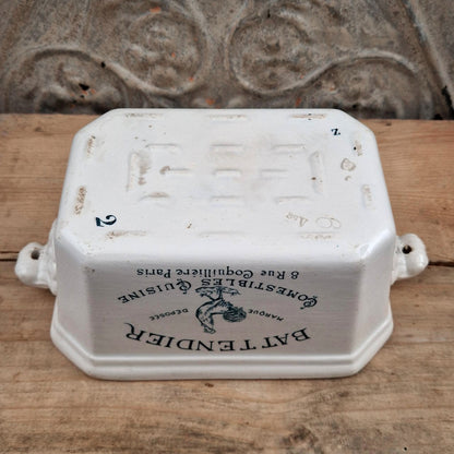 Vintage "Battendier" advertising terrine - Paris