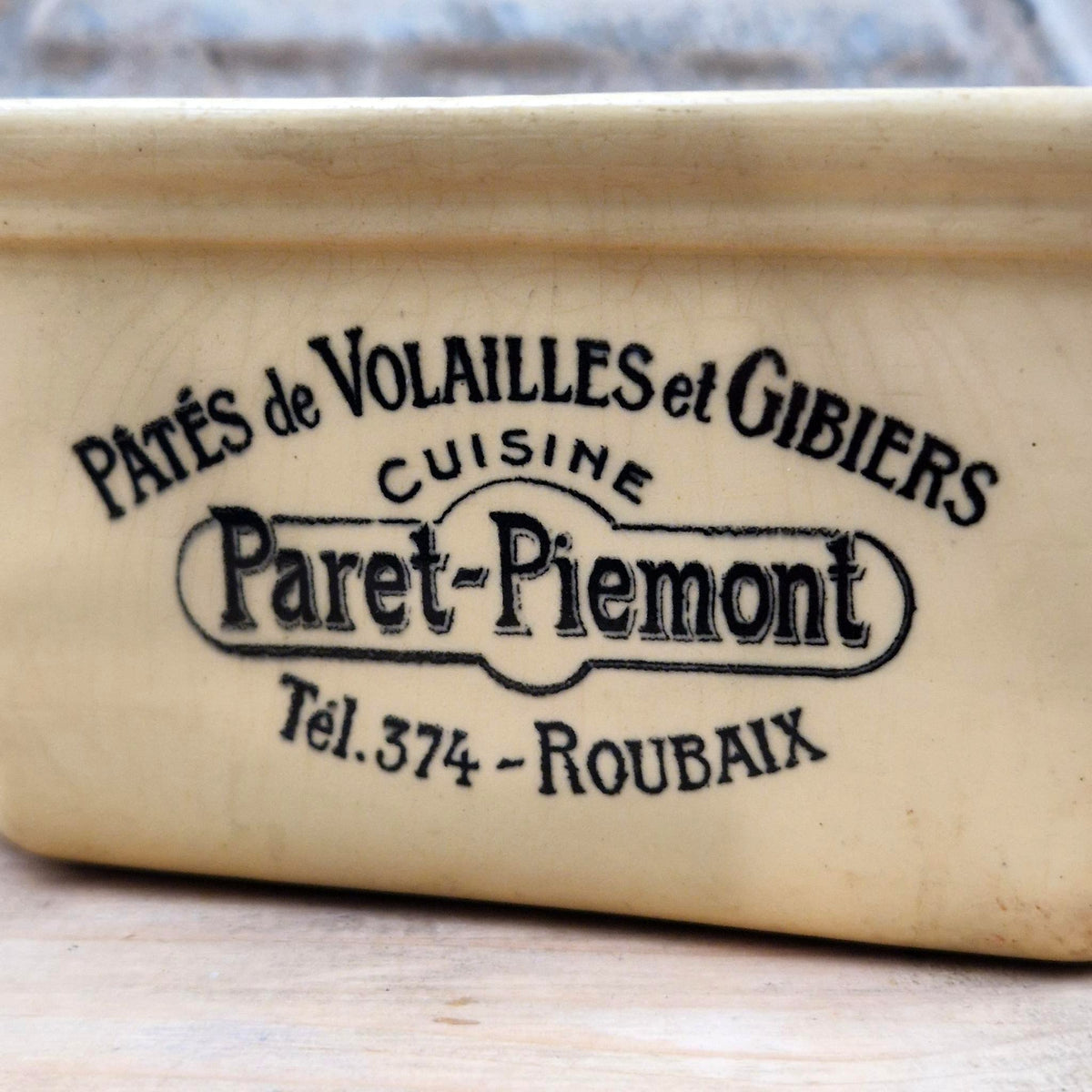 Vintage "Poultry Pâtés" Terrine - Roubaix