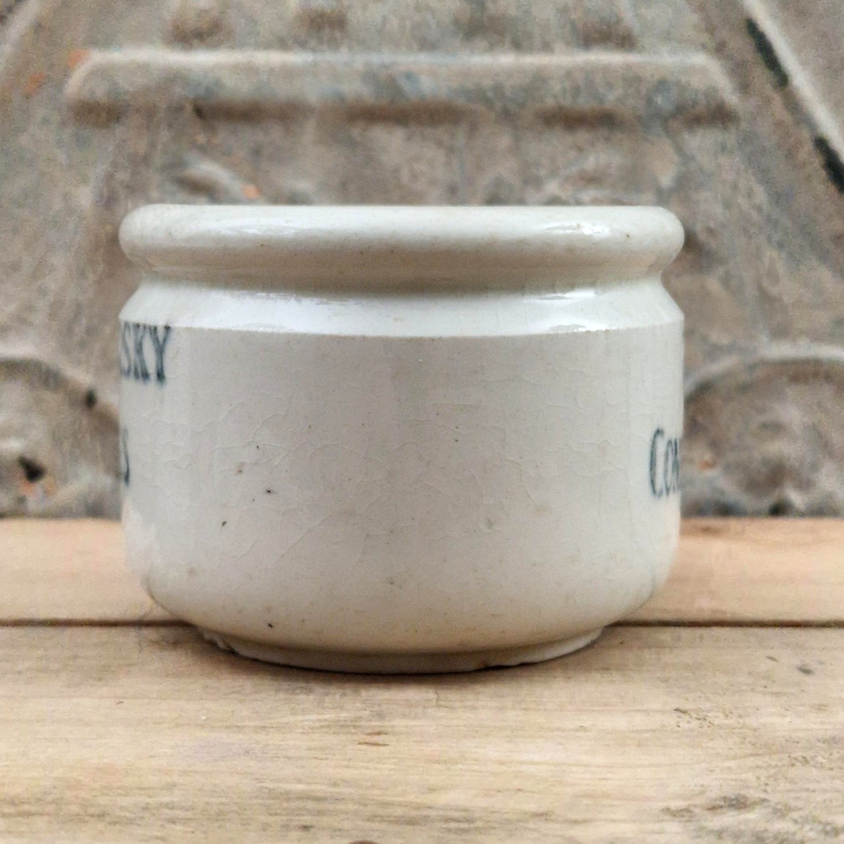Vintage "Constantinople" ceramic yogurt pot