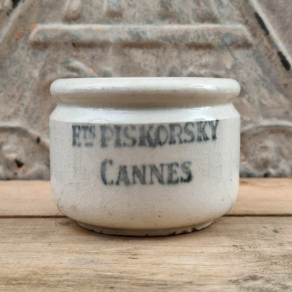Vintage "Constantinople" ceramic yogurt pot