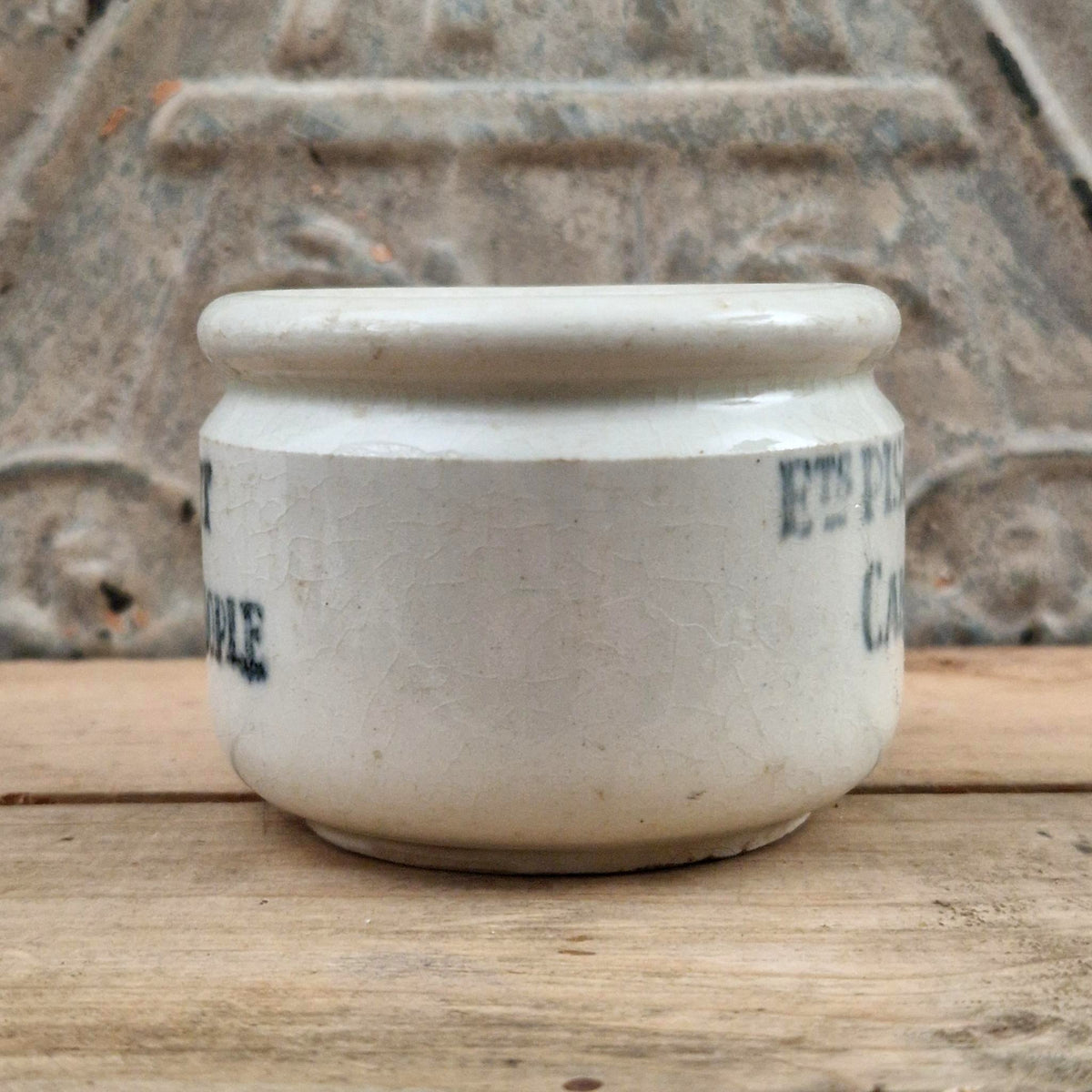 Vintage "Constantinople" ceramic yogurt pot