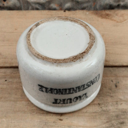 Vintage "Constantinople" ceramic yogurt pot