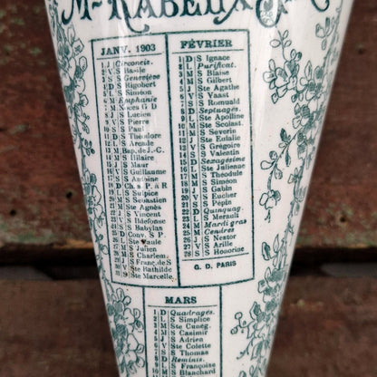 Rare cornet publicitaire « Grande boucherie centrale » - Paris, 1903