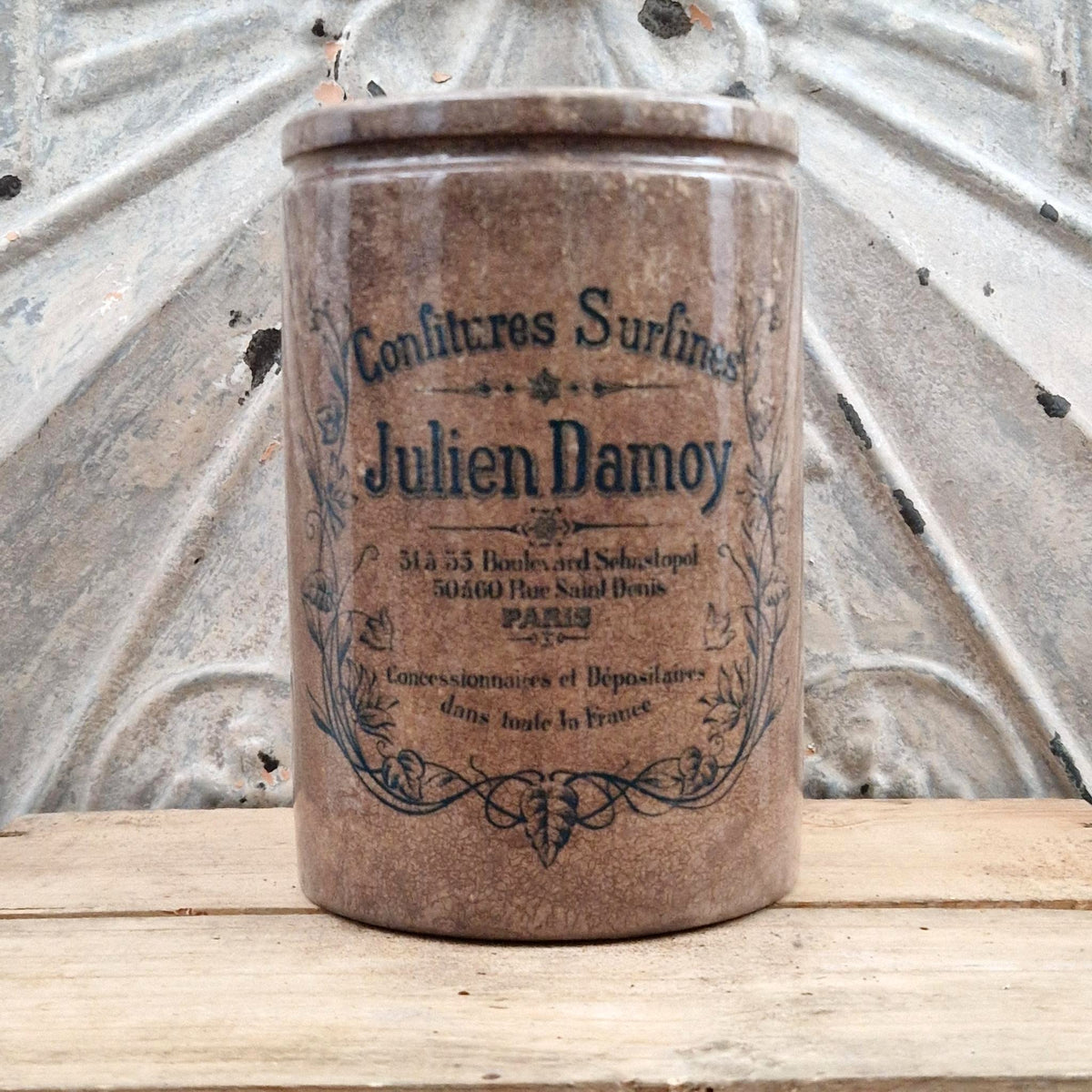 Pot publicitaire en porcelaine « Julien Damoy » - Format XL