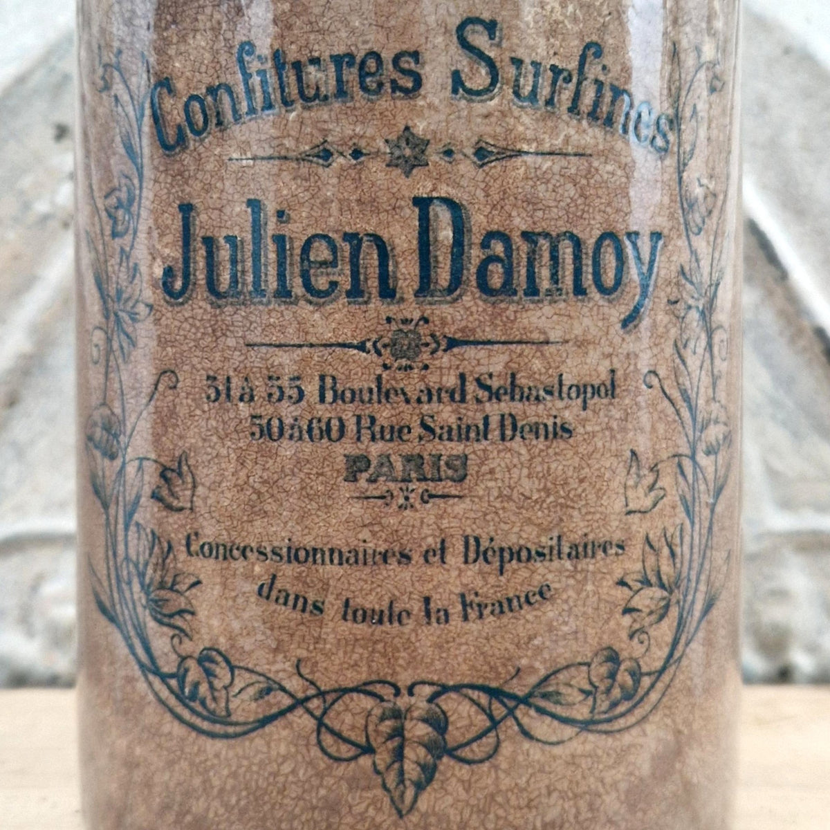 Pot publicitaire en porcelaine « Julien Damoy » - Format XL