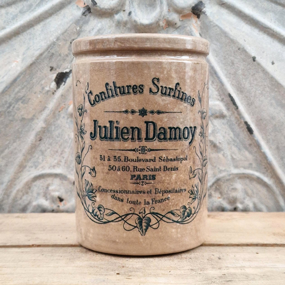 Ancien pot publicitaire « Julien Damoy » - Vers 1905