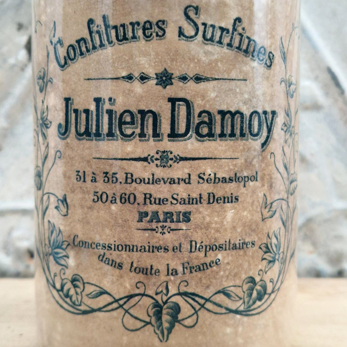 Ancien pot publicitaire « Julien Damoy » - Vers 1905