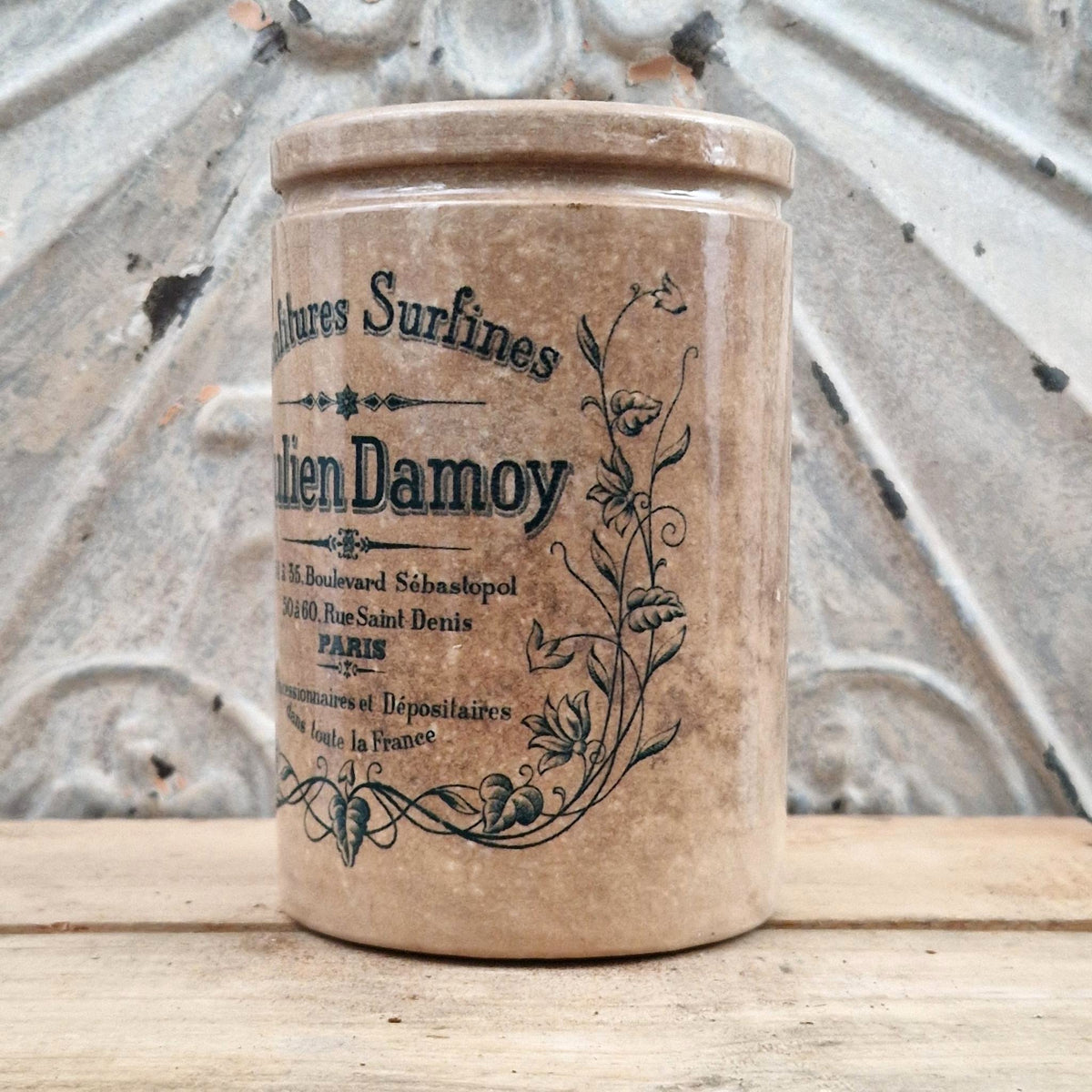 Ancien pot publicitaire « Julien Damoy » - Vers 1905