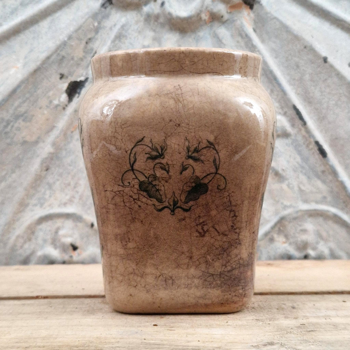 Ancien pot à confitures « Julien Damoy », vers 1900