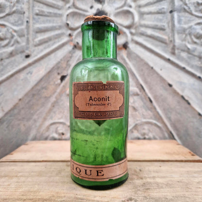 Apothecary bottle "Aconite - Poisonous substance"