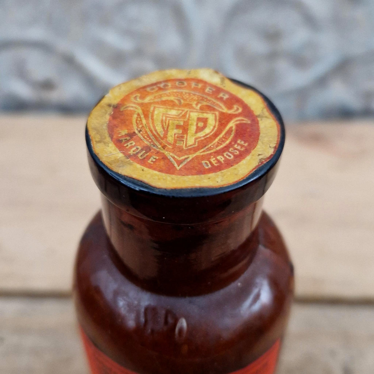 Antique "Opium Powder" poison bottle