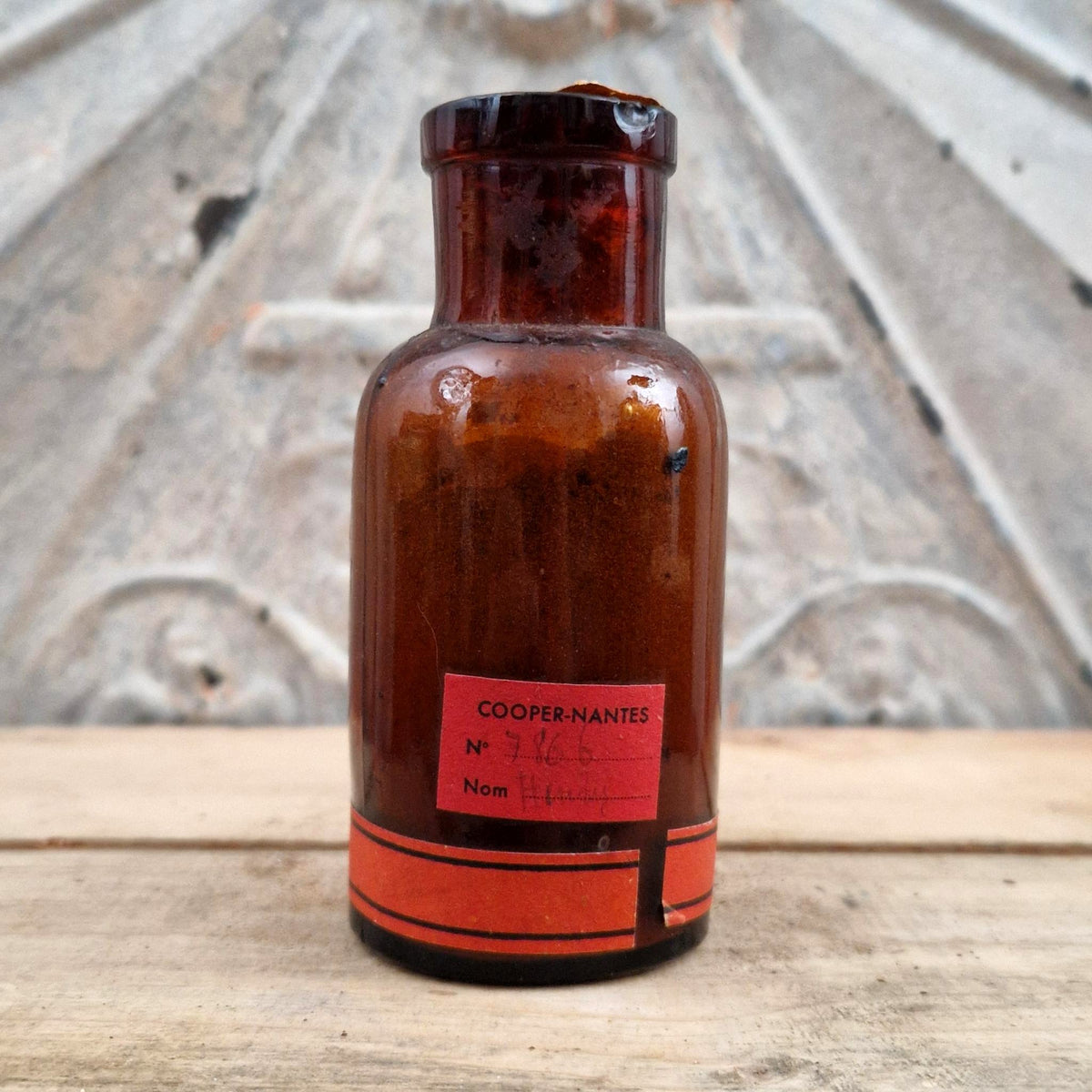 Antique "Opium Powder" poison bottle