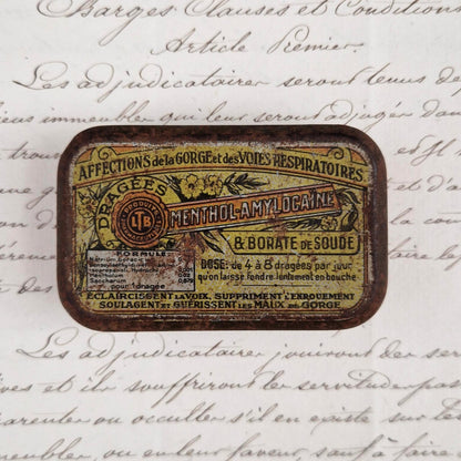 "Amylocaine" Anesthetic Lozenge Box