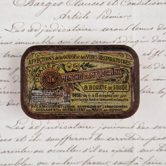 "Amylocaine" Anesthetic Lozenge Box