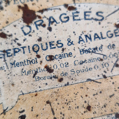 Antique pharmaceutical box "Cocaine Lozenges"