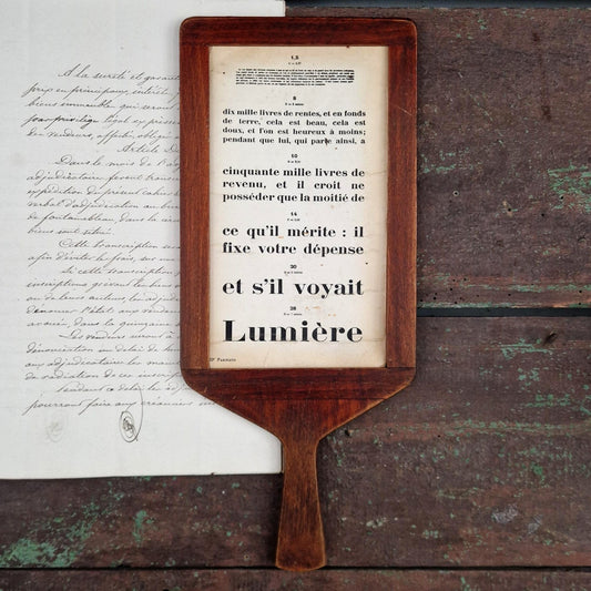 Double-sided chart with "Dr. Parinaud" optometric scale