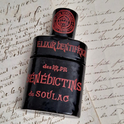 Ancien étui d’Élixir Dentifrice en carton bouilli - Fin XIXe