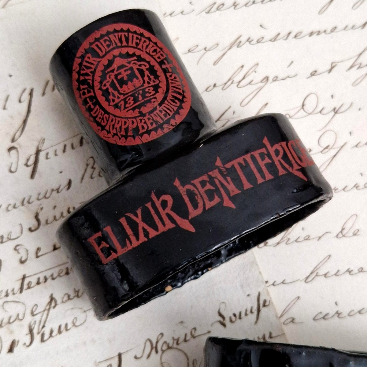 Ancien étui d’Élixir Dentifrice en carton bouilli - Fin XIXe