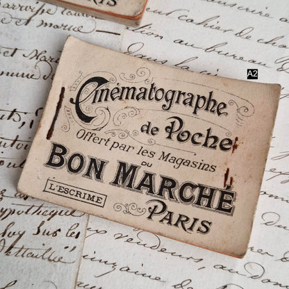 Rare cinématographe de Poche - Flipbook / Folioscope