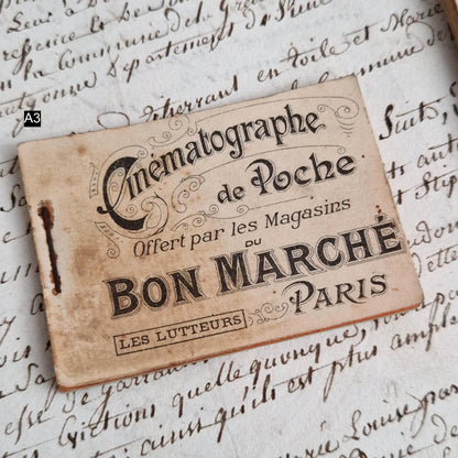 Rare cinématographe de Poche - Flipbook / Folioscope