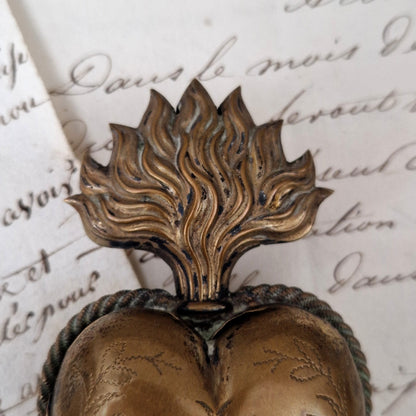 Antique "Sacred Heart" devotional box - 19th century