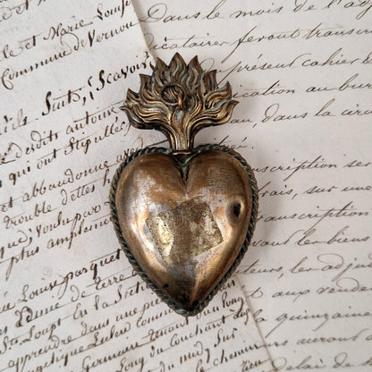 Antique "Sacred Heart" devotional box - 19th century