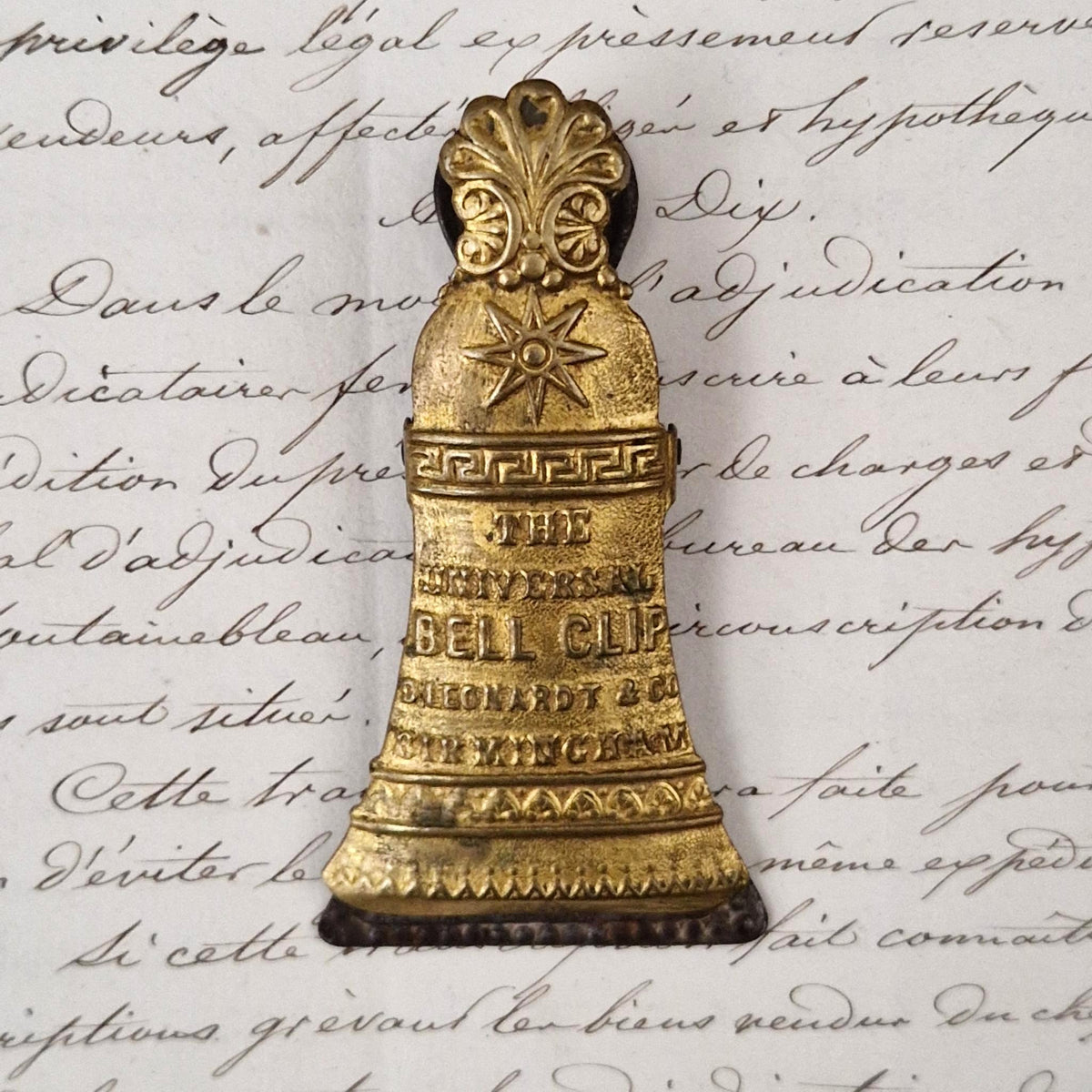 Pince à courrier publicitaire - D. Leonardt & Co.