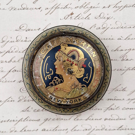 Rare "Café Martin" Candy Box - New York - 1902-1912