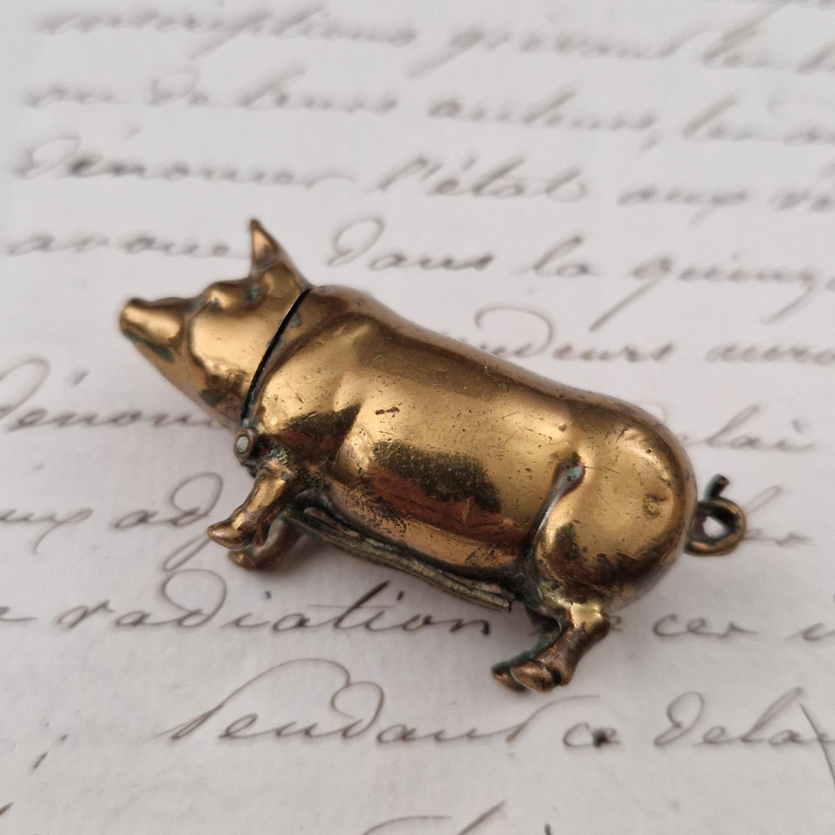 Ancien pyrogène de poche « Cochon » - Fin XIXe