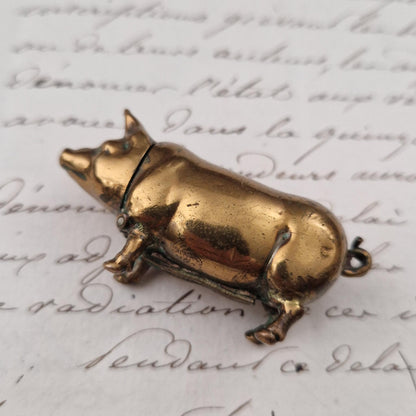 Ancien pyrogène de poche « Cochon » - Fin XIXe