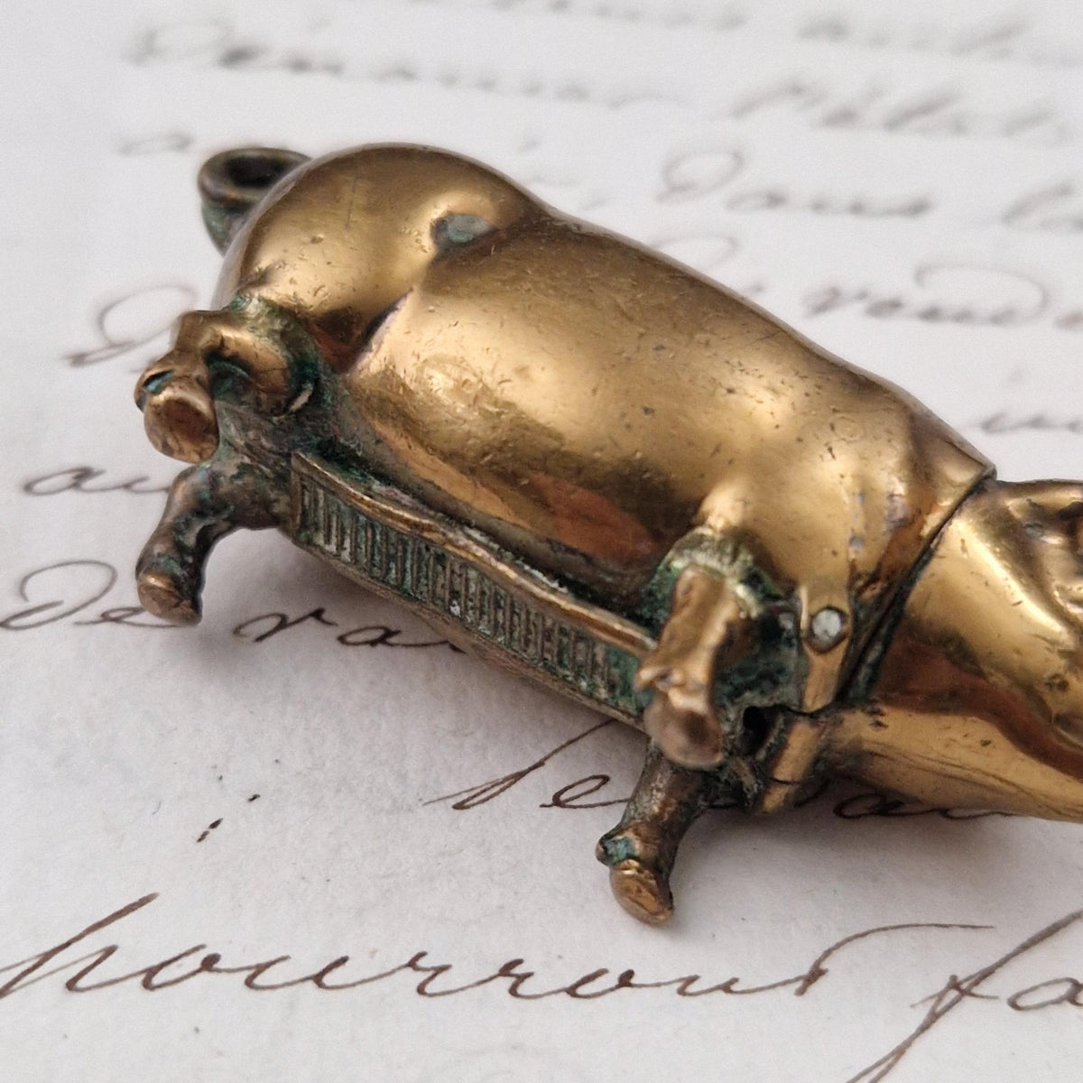 Ancien pyrogène de poche « Cochon » - Fin XIXe