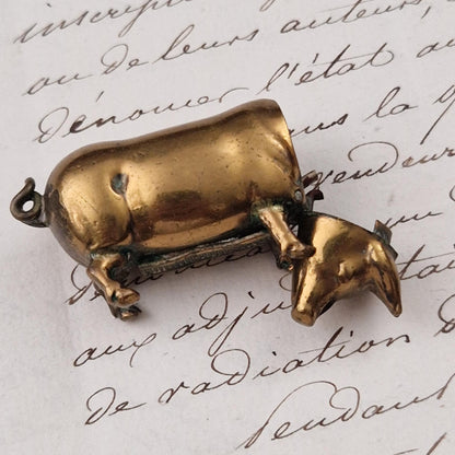 Ancien pyrogène de poche « Cochon » - Fin XIXe