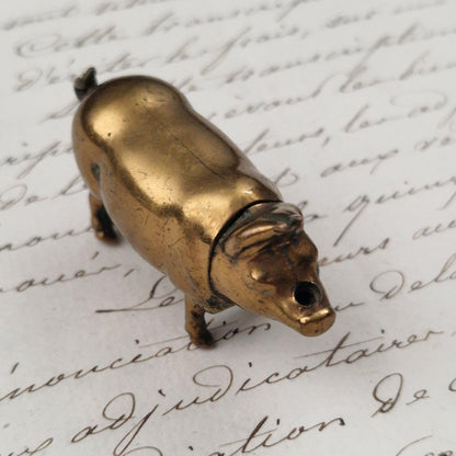 Ancien pyrogène de poche « Cochon » - Fin XIXe