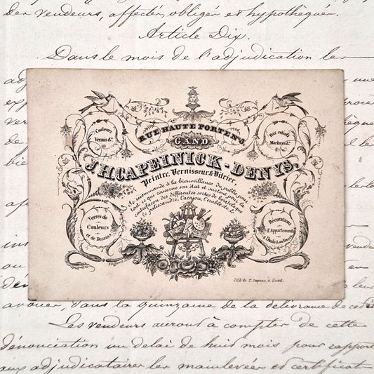 Old porcelain sign "Painter - Varnisher"