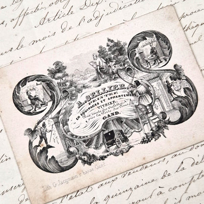 Carte de visite « A. Sellier, Peintre » - XIXe