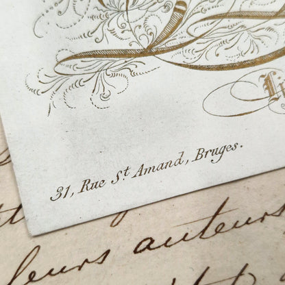 Carte de visite porcelaine « Lithographie De Lay » - XIXe
