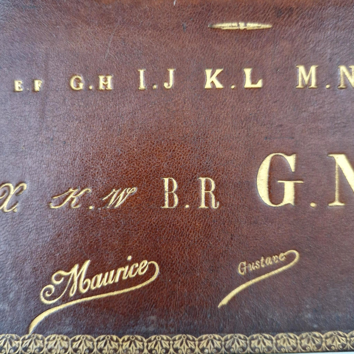 Ancienne pancarte échantillon de dorure - Vers 1900