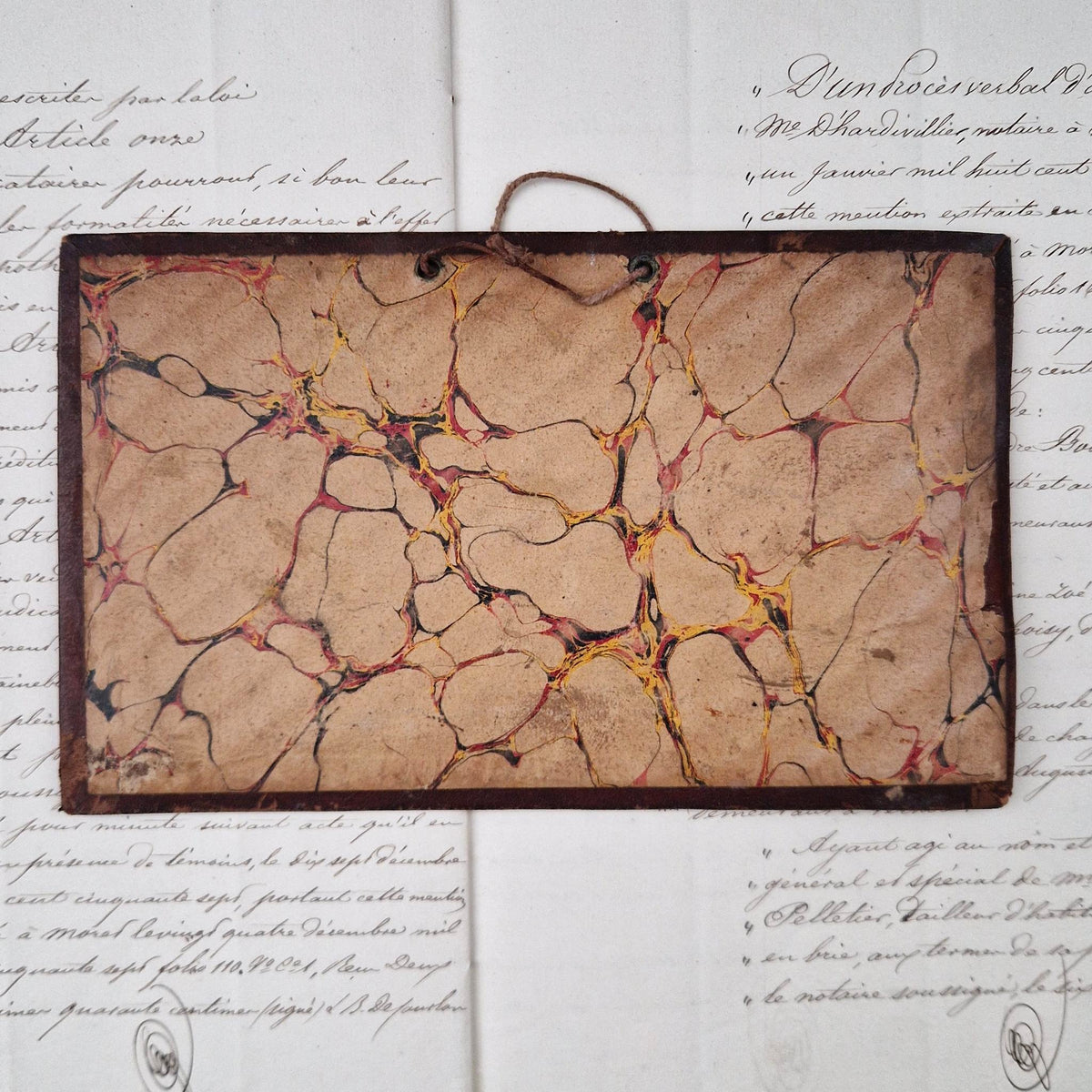 Ancienne pancarte échantillon de dorure - Vers 1900