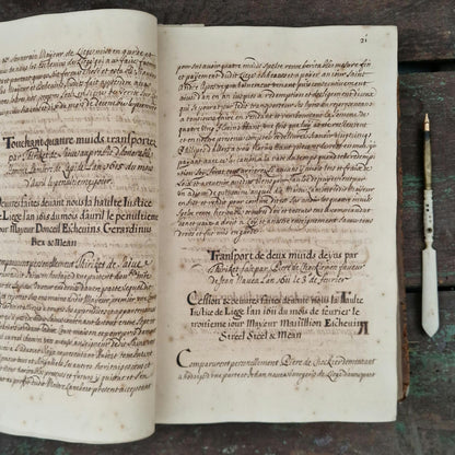 Registre manuscrit seigneurie de Saive - Vers 1615 - 682 pp