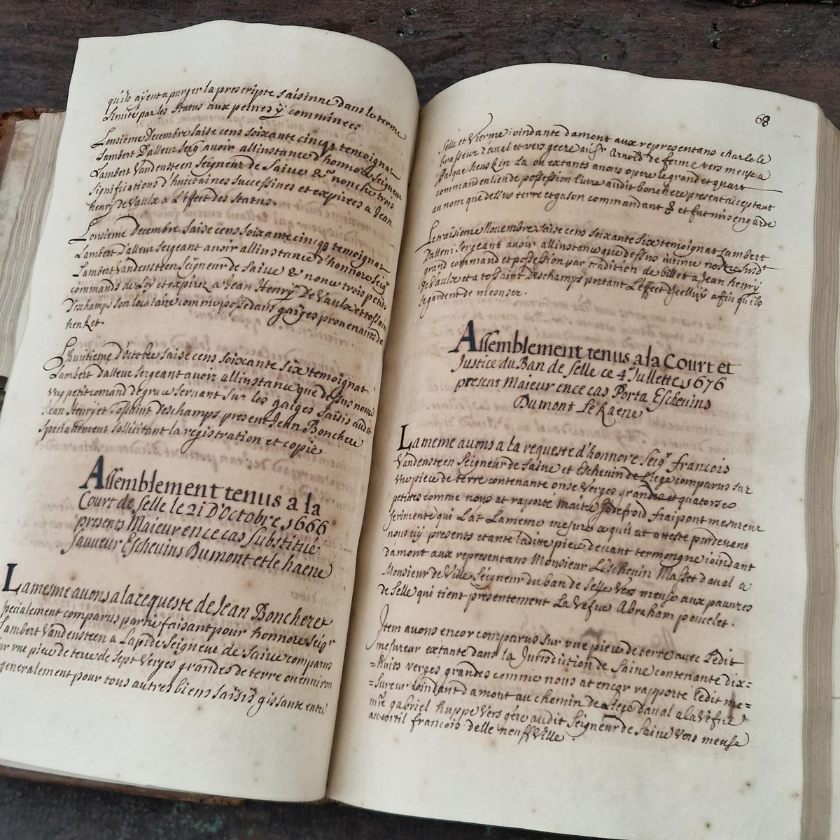 Registre manuscrit seigneurie de Saive - Vers 1615 - 682 pp